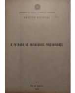 O preparo de inventários preliminares