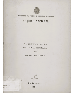 O arquivista inglês: uma nova profissão